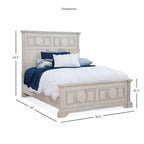 Antique White 6-Piece King Bedroom Set, Farmhouse Style