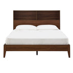 Grey / White / Cherry Bookcase Queen Platform Bed with USB Ports – 1-Person