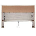 Grey / White / Cherry Bookcase Queen Platform Bed with USB Ports – 1-Person