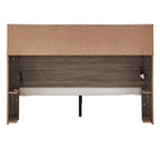 Grey / White / Cherry Bookcase Queen Platform Bed with USB Ports – 1-Person