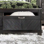 Espresso Storage Platform Bed with USB Ports – 2-Drawer, Queen/King/Cal King