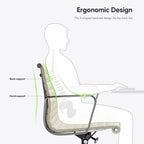 Black/White Low-Back Genuine Leather Swivel Office Chair, Single