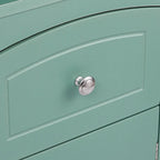 Tall Freestanding Bathroom Storage Cabinet with Drawer & Shelves, White/Green/Grey/Black