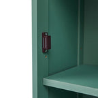 Tall Freestanding Bathroom Storage Cabinet with Drawer & Shelves, White/Green/Grey/Black