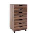7-Drawer Mobile Storage Cabinet with Wheels – Black / Grey / White