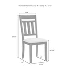 Beige/Grey Round Dining Set, Slate Pedestal Table + 4 Chairs, Seats 4