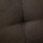Dark Brown Fabric Tufted Futon Sofa with Storage, Seats 3