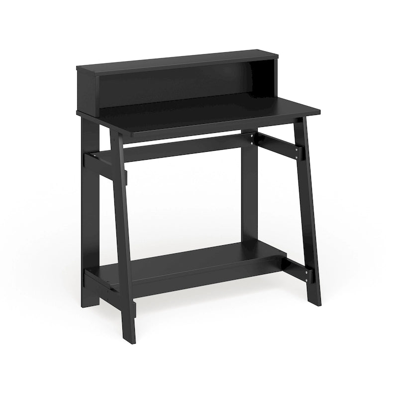 Black / Espresso / Dark Walnut A-Frame Computer Desk, Single