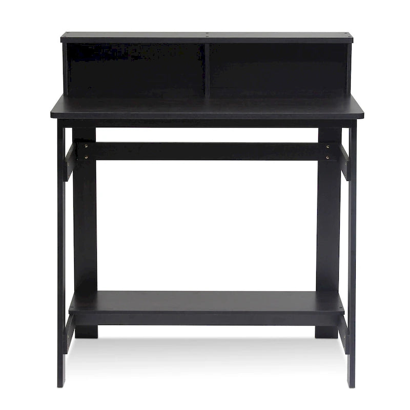 Black / Espresso / Dark Walnut A-Frame Computer Desk, Single