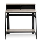 Black / Espresso / Dark Walnut A-Frame Computer Desk, Single