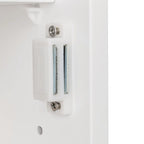 White Single-Door Wall-Mounted Mirror Cabinet, 1-Person