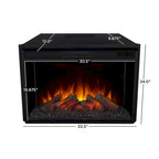 Off White Electric Fireplace TV Stand, Single-Zone, Fits up to 80" TV