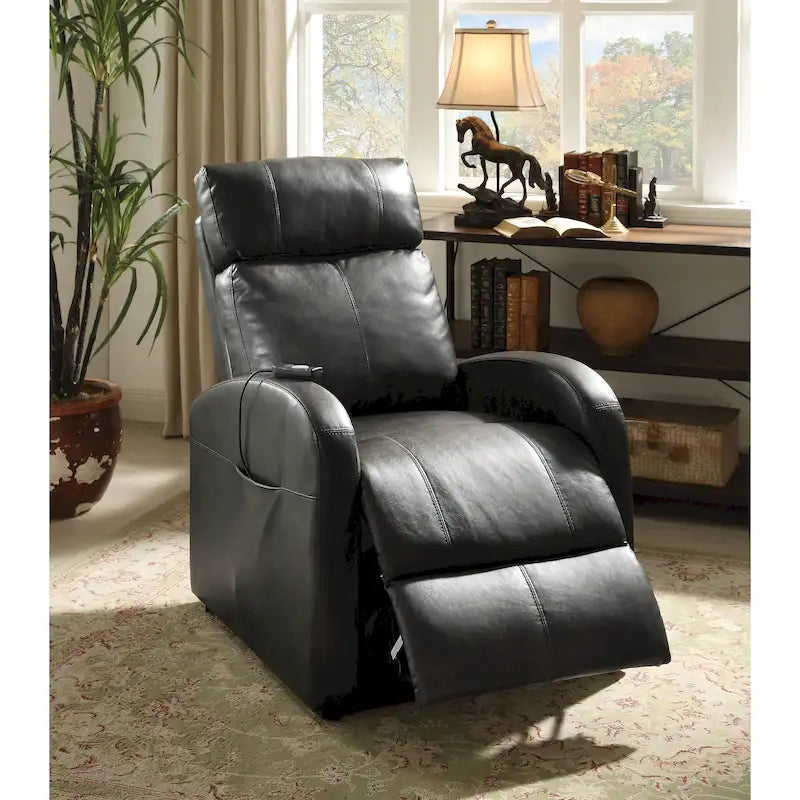 Power Lift Recliner Chair, Single Seat, Brown / Red