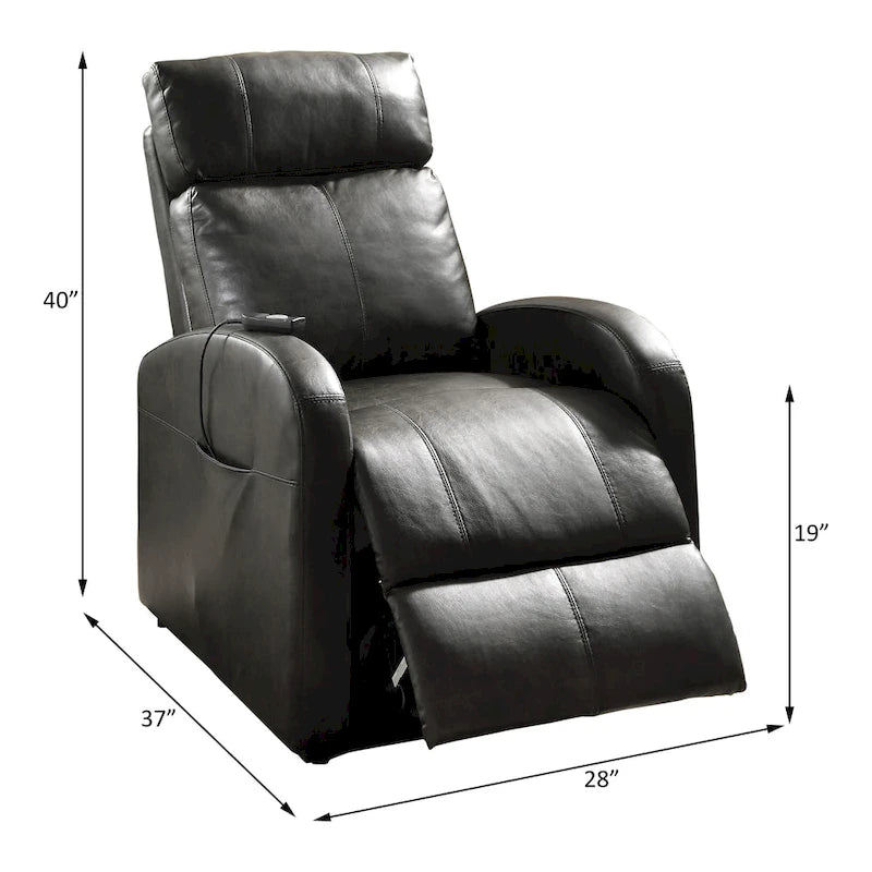 Power Lift Recliner Chair, Single Seat, Brown / Red