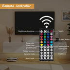 White / Black Wall-Mounted Floating TV Stand with LED Lights – 1-Person Install, Fits up to 75"