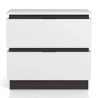 White & Metallic Gray 3-Piece Platform Bedroom Set with USB – King / Cal King / Queen (Sleeps 2)