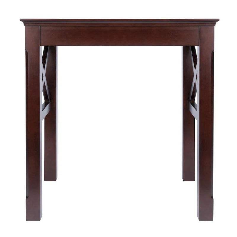 Cappuccino Solid Wood 3-Piece Nesting Side Tables with X Cross Design