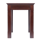 Cappuccino Solid Wood 3-Piece Nesting Side Tables with X Cross Design
