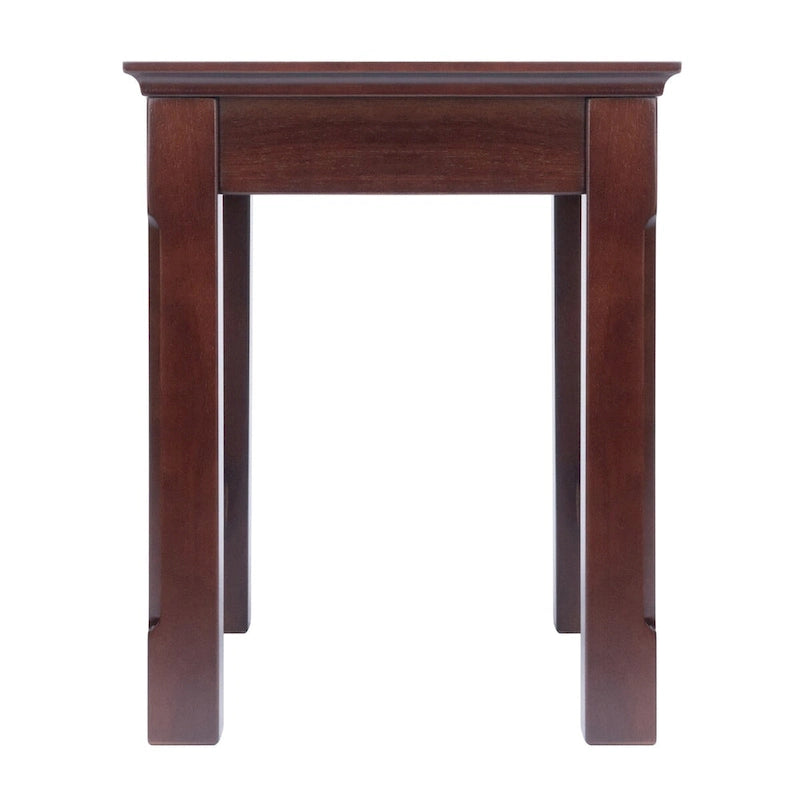Cappuccino Solid Wood 3-Piece Nesting Side Tables with X Cross Design