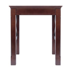 Cappuccino Solid Wood 3-Piece Nesting Side Tables with X Cross Design