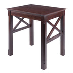Cappuccino Solid Wood 3-Piece Nesting Side Tables with X Cross Design
