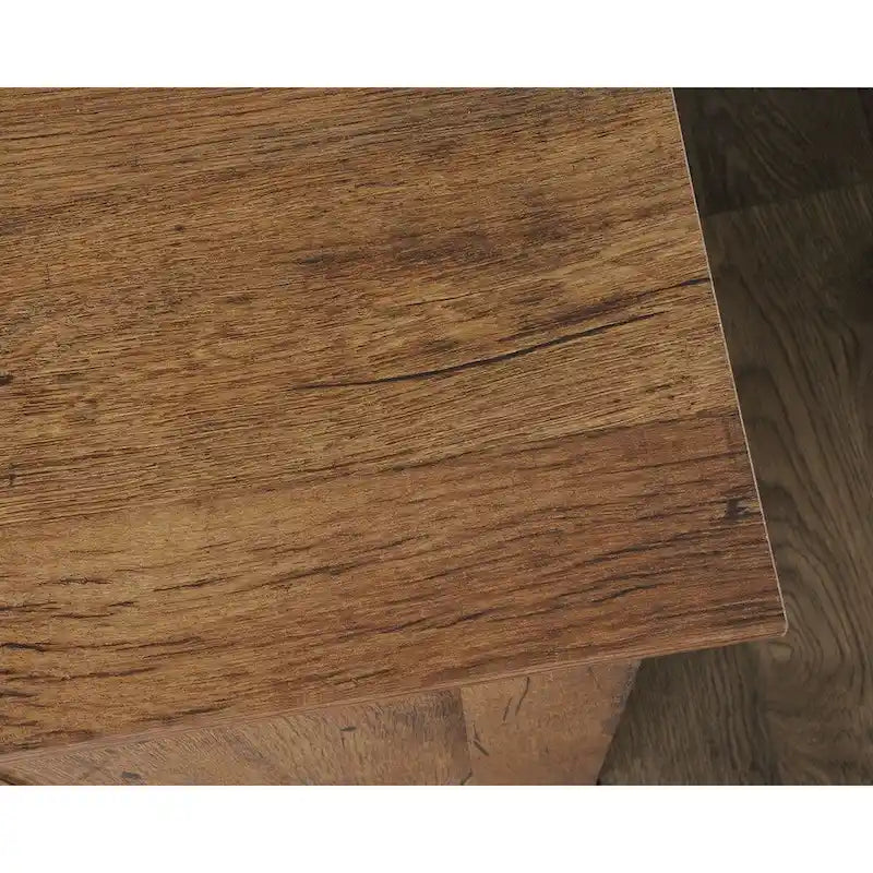 Cinnamon Cherry | Mystic Oak | Vintage Oak | Soft White Rolling Sewing & Craft Table with Drop Leaf, 1-Person