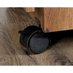 Cinnamon Cherry | Mystic Oak | Vintage Oak | Soft White Rolling Sewing & Craft Table with Drop Leaf, 1-Person