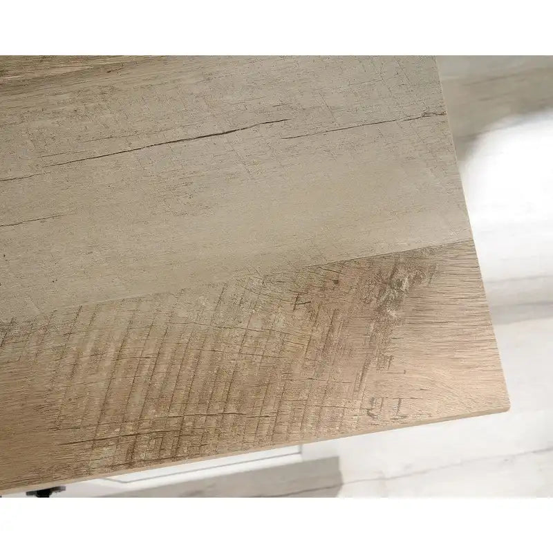 Cinnamon Cherry | Mystic Oak | Vintage Oak | Soft White Rolling Sewing & Craft Table with Drop Leaf, 1-Person