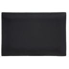 Beige/Black Hemp Wrapped Ottoman, Crossed Wood Base, 1-Person