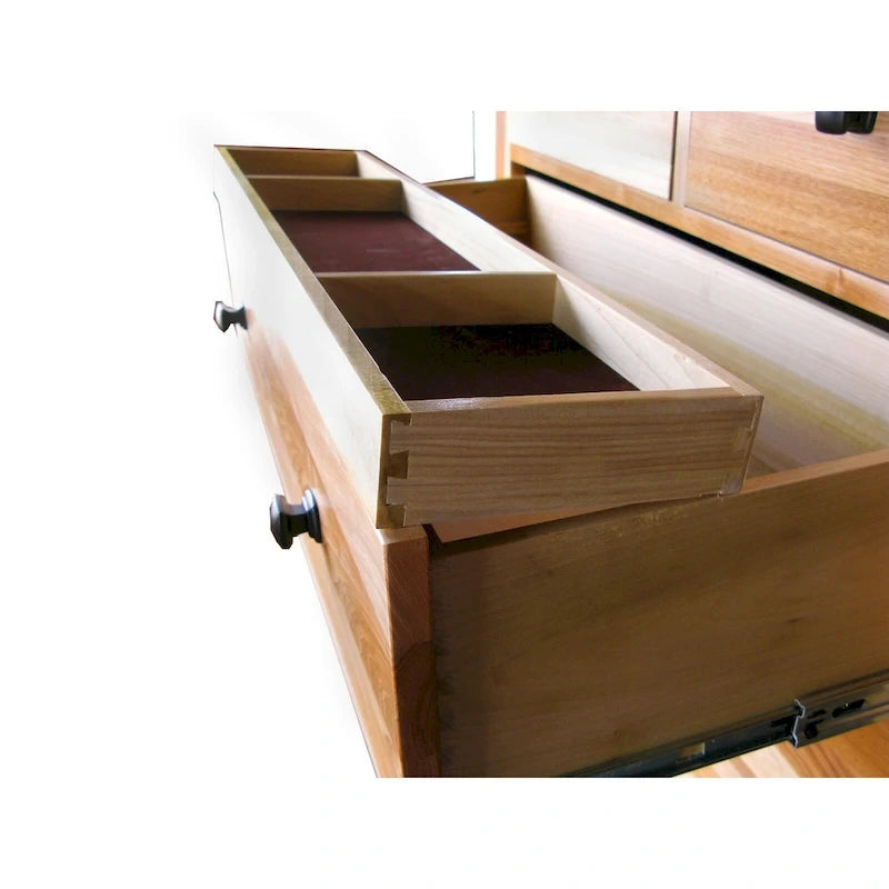 Blonde Solid Wood King Bedroom Set, 6-Piece