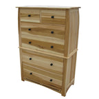 Blonde Solid Wood King Bedroom Set, 6-Piece