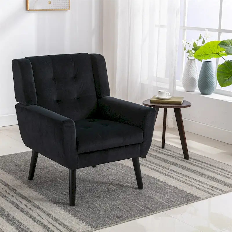 Fauteuil d'appoint en velours, une place – 14 coloris