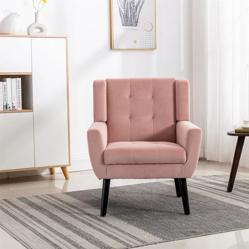 Fauteuil d'appoint en velours, une place – 14 coloris