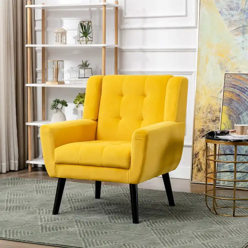 Fauteuil d'appoint en velours, une place – 14 coloris