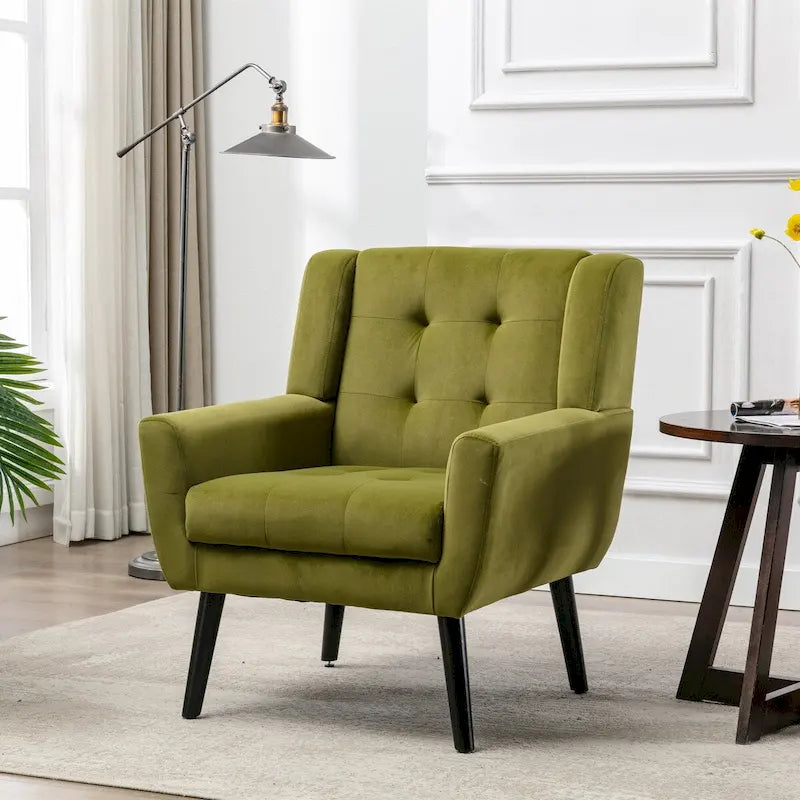 Fauteuil d'appoint en velours, une place – 14 coloris