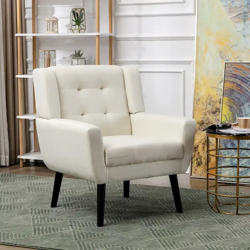 Fauteuil d'appoint en velours, une place – 14 coloris