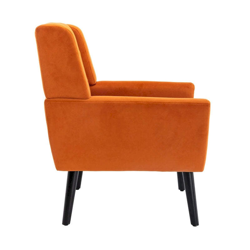 Velvet Upholstered Accent Chair, Single Seat – 14 Colors