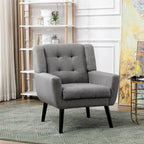 Velvet Upholstered Accent Chair, Single Seat – 14 Colors