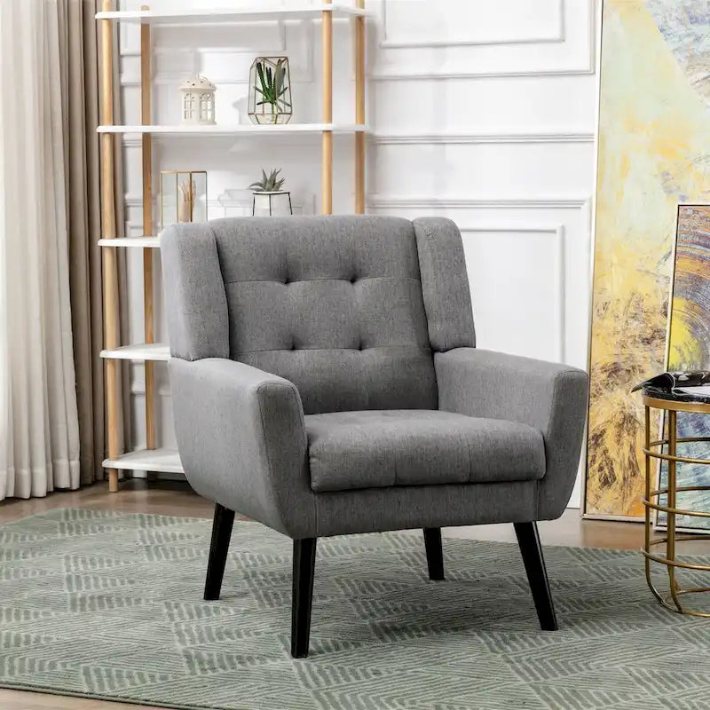 Velvet Upholstered Accent Chair, Single Seat – 14 Colors