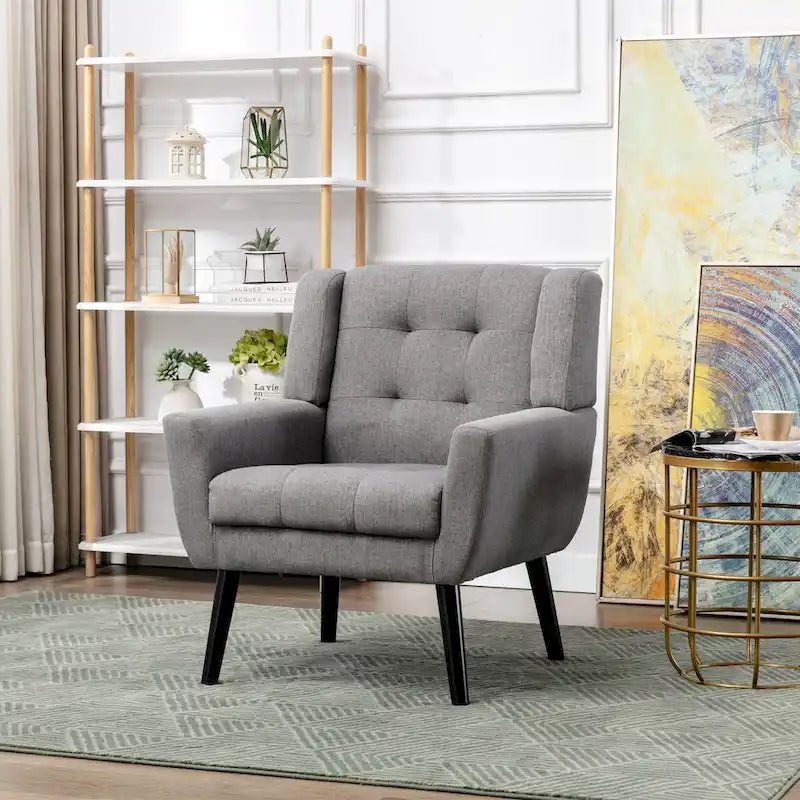 Velvet Upholstered Accent Chair, Single Seat – 14 Colors
