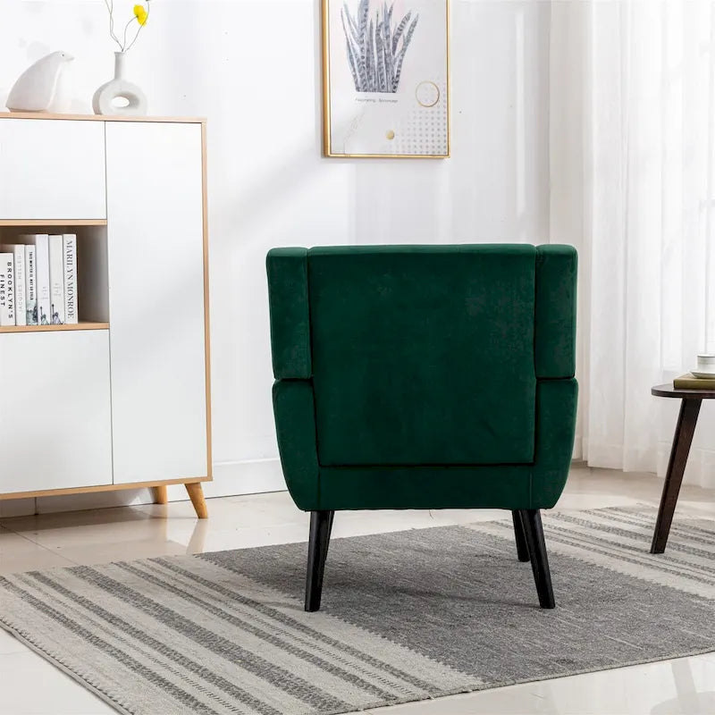 Velvet Upholstered Accent Chair, Single Seat – 14 Colors