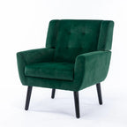 Velvet Upholstered Accent Chair, Single Seat – 14 Colors
