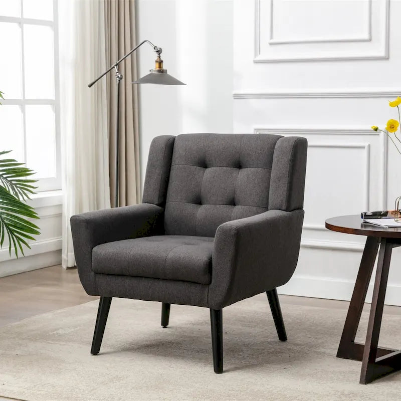 Velvet Upholstered Accent Chair, Single Seat – 14 Colors