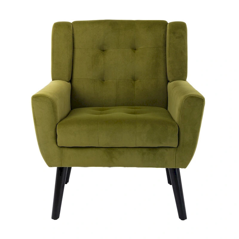 Velvet Upholstered Accent Chair, Single Seat – 14 Colors