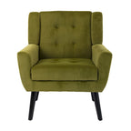 Velvet Upholstered Accent Chair, Single Seat – 14 Colors