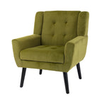 Velvet Upholstered Accent Chair, Single Seat – 14 Colors