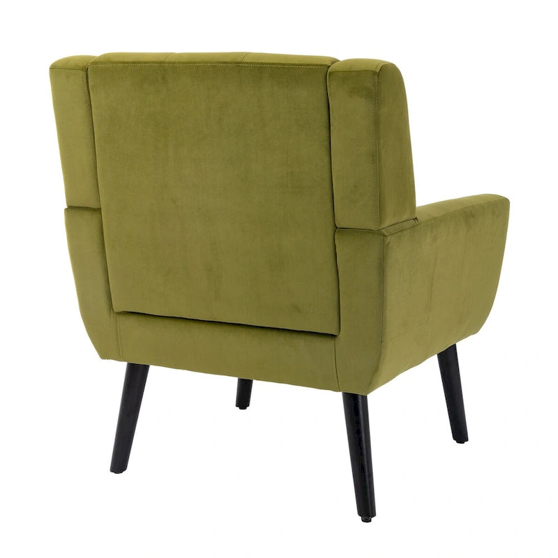 Velvet Upholstered Accent Chair, Single Seat – 14 Colors