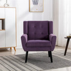 Velvet Upholstered Accent Chair, Single Seat – 14 Colors