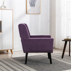 Velvet Upholstered Accent Chair, Single Seat – 14 Colors