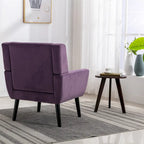 Velvet Upholstered Accent Chair, Single Seat – 14 Colors